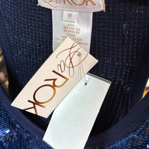 LaRok baby doll blue sequin dress - Picture 7 of 7